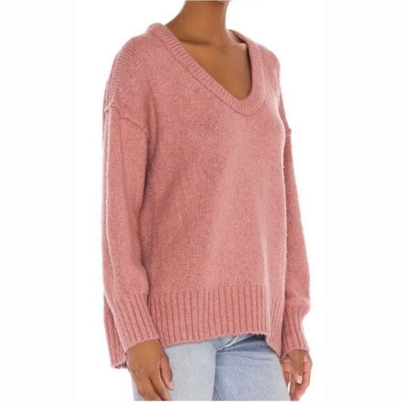 Free People Brookside Sweater Sz XS Alpine Rose - Picture 9 of 14